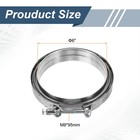 6 Inch V Band Clamp With Flange Male Female Exhaust Clamp