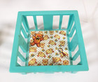 Vtg 1970 s Nursery   Little Riders  Fisher-price Little People Trikes  Crib 5pc
