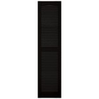 Mid America Open Louver 14 5 Inch Vinyl Shutters  1 14 5 w X 60 h  Black