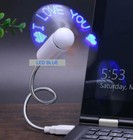 Led Lighted Flexible Usb Power Cooling Mini Fan For Travel Laptop Computer Pc 