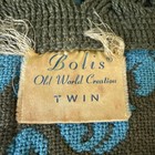 Vtg Bolis Old World Creations Italian Jacquard Bed Cover Woven Double-sided Twin