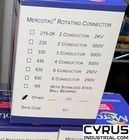 Mercotac 430 Rotary Electric Connector  4 Conductors  2 4amps  2 30amps  250vac