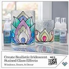 Iridescent Gallery Glass  Green-gold-red     Stained Glass Effect Paint  By Plaid
