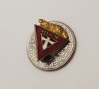 Hi-y Triangle Logo Vintage Goldtone Tie Tack Lapel Hat Pin High School Ymca 