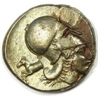 Greek Corinth Ar Stater Coin  400-375 Bc  Pegasus And Athena - Xf   Au