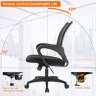 Bestoffice Ergonomic Office Chair Lumbar Support  Adjustable Height With Armrest