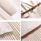 Women s Elegant V Neck Long Dress Long Sleeve Lapel Pleated Casual Blazer Dress