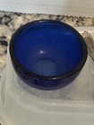 F b  Rogers Silver Salt Cellar Bowl-spoon-cobalt Blue Insert-