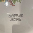 A  G  Honner   Son Farmall Tractors Advertising Plate Floral Tabor So  Dak 