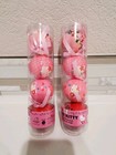 Rare Hello Kitty Mini Christmas Tree Ornaments Set Of 8 Pink Balls 2014 Kurt Adl