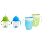 360 Sippy Cups   Any Angle Straw Cups Set - Baby To Toddler Drinkware  4 Pack