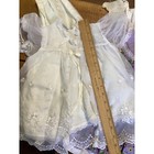 Vintage Baby Doll Toddler Dress Lot White Lace Organza Purple Gingham Floral