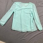 Green Long Sleeve Shirt Women Size Xxl Casual Blouse Top Ladies