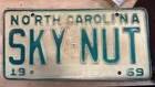 1969 Nc Vanity License Plate