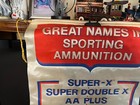 Excellent Vintage Winchester Western Ammunition Advertising Banner Sign