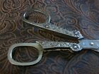 Sterling Silver Antique Folding Sewing Scissors Stainless Blades Tokyo Japan