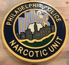 Police Philadelphia Narcotic Unit3d Routed Wood Patch Plaque Sign Carved