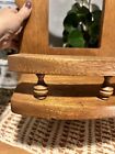Vintage Wood Mirror Shaving Wall Mirror With Storage Shelf  Missing Mirror