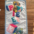 New  Vintage Children   s Height Growth Chart   3d Puffy Animals   Blocks Handmade