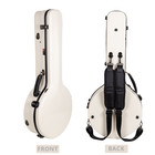 Crossrock Fiberglass Case For 4-string Tenor Banjo   Tsa Lock  Backpack Straps