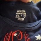 Amazon Essentials Sundress 6-9 Months Navy Star Print Cotton Lightweight