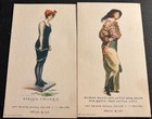 Lot Advertising Cards Beautiful Victorian Women  Sample Art Leslie Judge Company