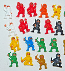 30 Vintage A a Ninja Karate Rubber Mini Figures Kung Fu Figurines Pre-owned Lot