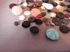 Lot Of Vintage Clothing Buttons  Used  Very Decorative Designs   loose