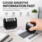 Miseyo Identity Theft Protection Roller Stamp Set - Black 3 Refill Ink Incleded 