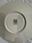 Lenox Holiday Saucer Set Of 4 Gold Trim Holly Pattern Porcelain Christmas
