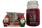Yankee Candle Holiday Gnome Stockings Jar Holder Gift Set W sparkling Winterberr