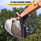 32 Inch Backhoe Thumb Excavator  Attachments Weld With Hydraulic Cylinder