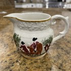 Vintage Old Canterbury Creamer T G Green Co England Horse Riding Porcelain 3 5   
