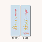 Inspiring Aesthetic Bookmark For Books  Gift For Bookworms  Laminated  Blue