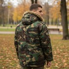 Dodeca Vintage Y2k Men s 4xl Woodland Camo Parka Fur Hood Winter Jacket New