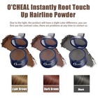 Black Hairline Powder  Hair Loss Cover Up Powder  Hair Fibers For Thinning Hair