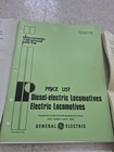 General Electric Ge Locomotive Renewal Parts Price List Manual W Extras