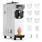    commercial Soft Serve Ice Cream Machine 1200w  4 7   5 8 Gal h Output Single Flav