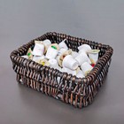 Fixturedisplays  Woven Wicker Basket With Rectangular Shape 21857-basket