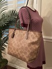 Nwt Coach Large City Tote Bag In Signature Canvas   Ccd66