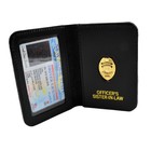 Family Member Police Mini Badge Id Card Holder Cases Bifold Wallet - Personalize