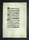 Original 15th Century Medieval Illumination Religious Manuscript On Vellum