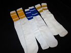 Three Pairs Striped Tall Vintage 1980 s Boy s Tube Socks Basketball