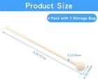 4 Pcs Wood Xylophone Mallets Glockenspiel Mallets Bell Mallets Percuss