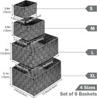 Woven Storage Baskets  Storage Bins  Cube Basket Container Baskets Storage Boxes