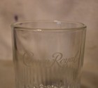 Two Crown Royal On The Rocks Whiskey Glasses Crown Logo Bottom Displayed Only