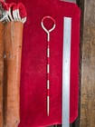 2 Sets Of 8 Surveyor Field Chaining Pins stakes Wleather Sheath Chicago Vtg Used