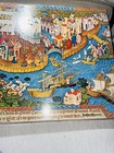2 Vintage Mcm 1966 Springbok Circular Puzzle Winter Scene 1968 Marco Polo Venice