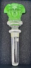 Versace Medusa Green Leaded Crystal Rosenthal Bottle Stopper Austria