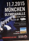 Mark Knopfler And His Band German Concert Poster 2015 Dire Straits